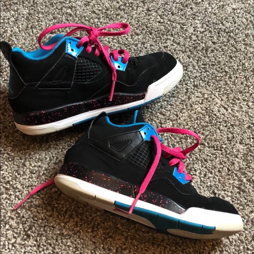 Euc Nike Jordan Retro 4 punk&Black 13